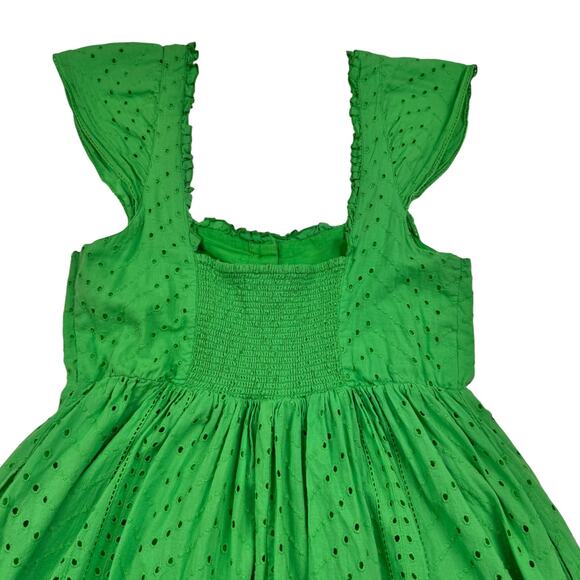 Urban Outfitters Boho Eyelet Cotton Sexy Maxi Sundress Women's Size Medium - Picture 7 of 13